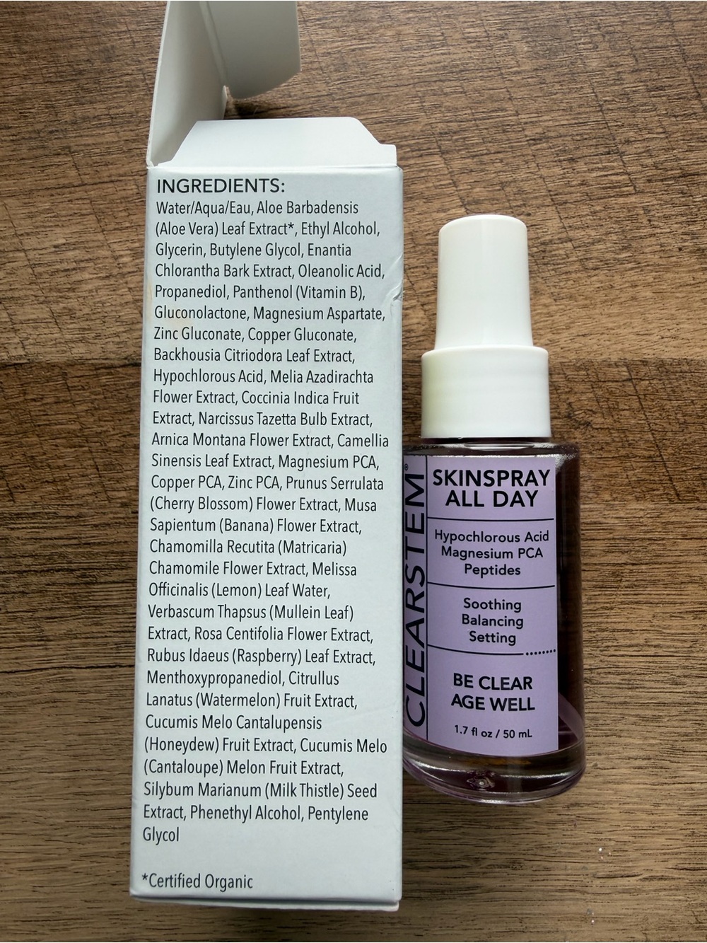 Clearstem Skinspray All Day – Soothing Pink Facial Toner Mist - Picture 2 of 4